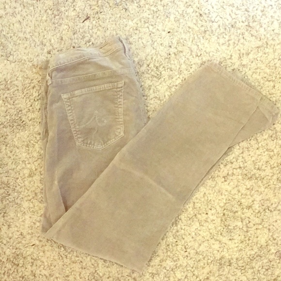 Ag Adriano Goldschmied Pants - AG Stevie Grey Cords Ag Adriano Goldschmied Pants - AG Stevie Grey Cords